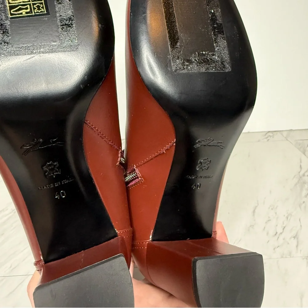 Longchamp brown red
